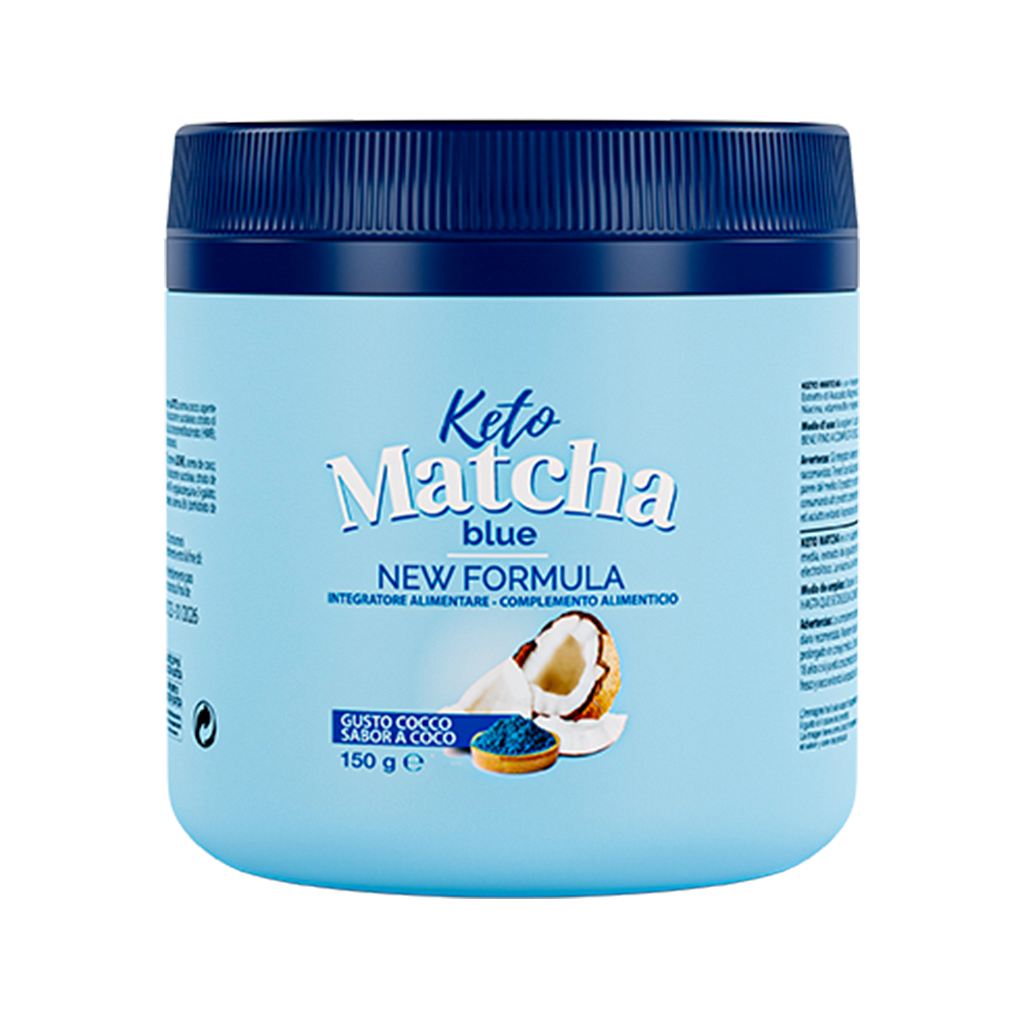 Keto Matcha Blue Confezione da 150 g di polvere